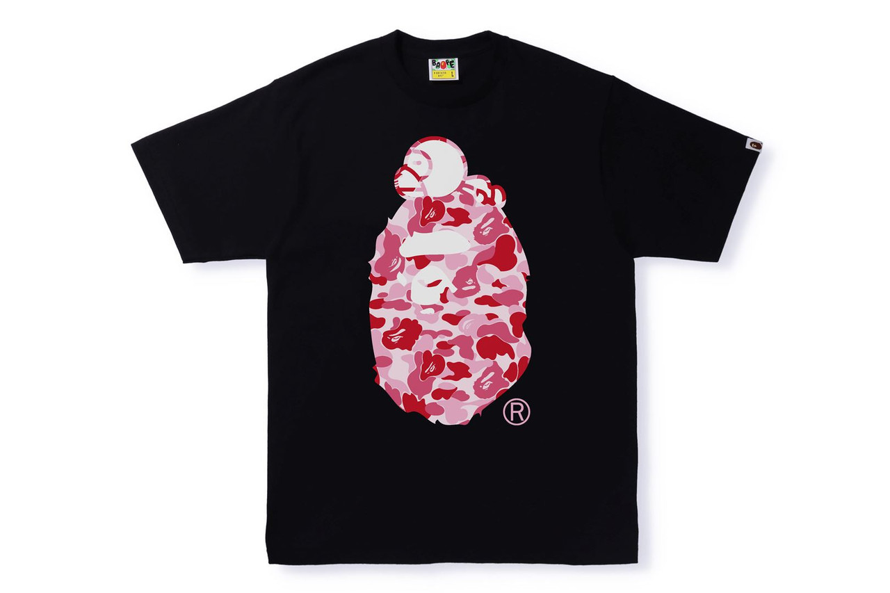 トップス A BATHING APE ABC CAMO BIG BABY MILO TEE BAPE T-SHIRT ABC CAMO MILO ON BIG APE TEE