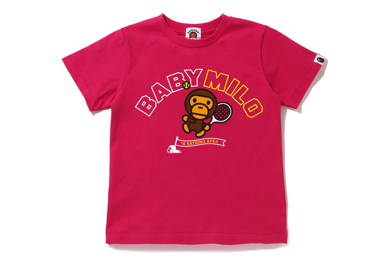 BAPE T-SHIRT BABY MILO TENNIS TEE