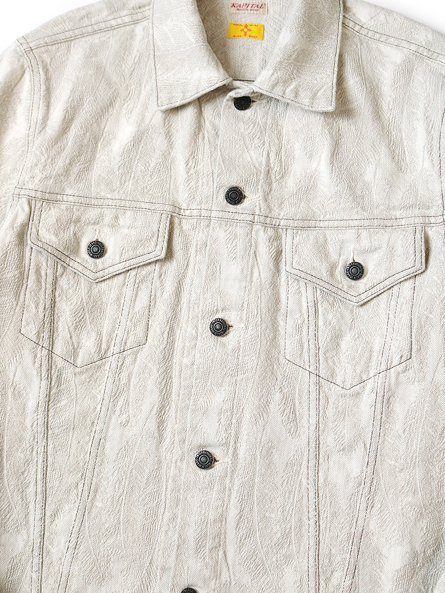 KAPITAL Jacket 12Oz Feather White Denim 3Rd JKT
