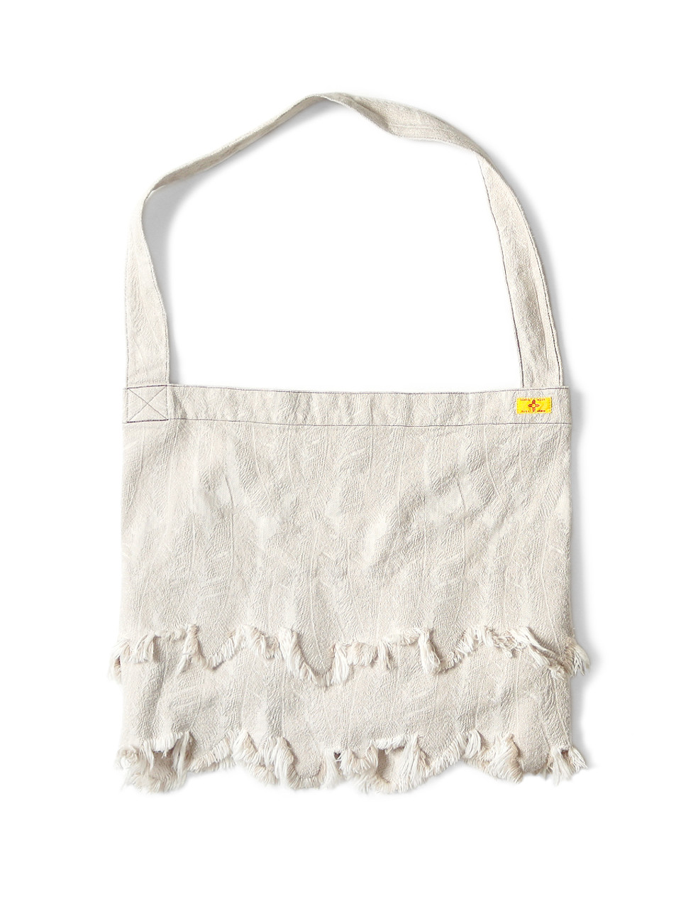 KAPITAL Bag 12Oz Feather White Denim BOOK BAG