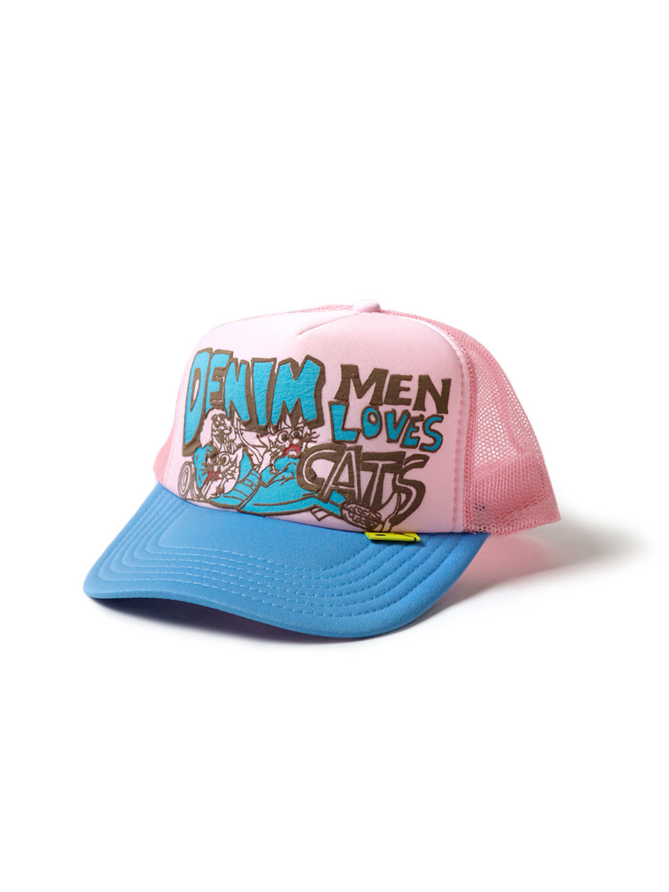 KAPITAL Hat/Cap DENIM MEN LOVES CATS Truck CAP