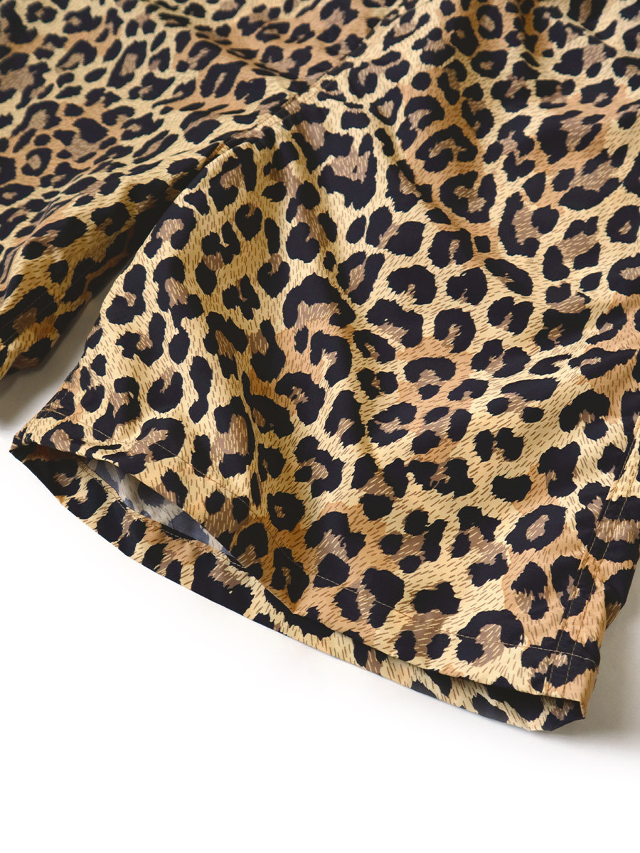 KAPITAL Short Pants FAST-DRY Taffeta Leopard Pattern Easy Shorts