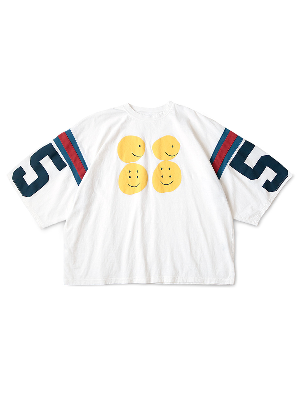 【IONSEOUL】Sound Logo Washing Long Sleeve 4JH558 KAPITAL T-Shirt 18.5 / -Tianzhu Football HUGE-T (RAINBOWY 55 pt)