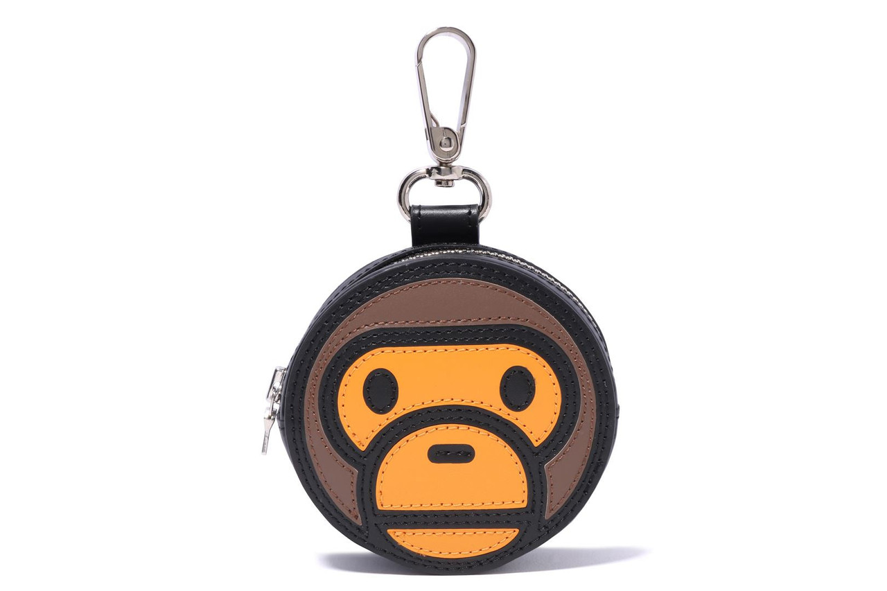 BAPE GOODS BABY MILO KEYCHAIN LEATHER COIN CASE
