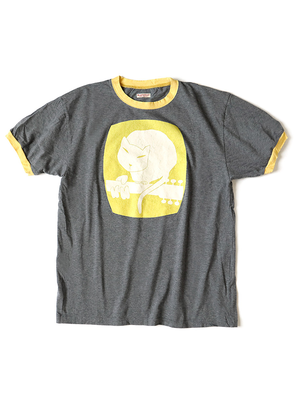 KAPITAL T-Shirt 30 / -TOP Heather Tianzhu Ringer T (CAT ON