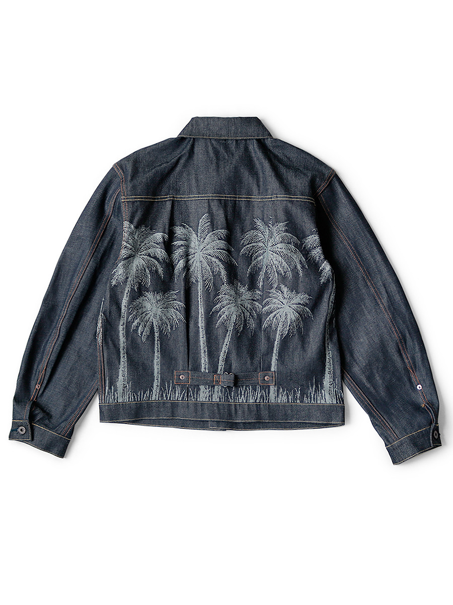 KAPITAL Jacket 12Oz Palm Tree Jacquard Denim 1ST JKT