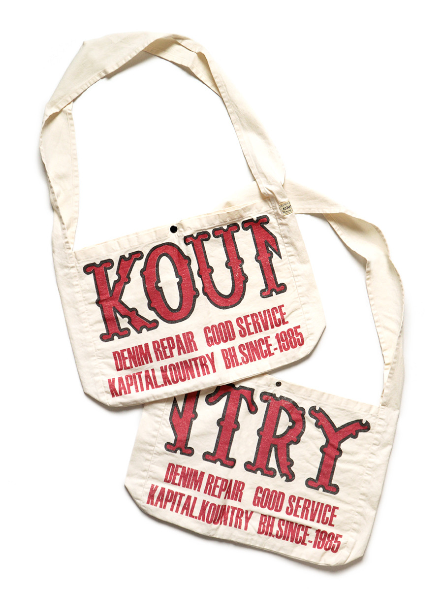 KAPITAL Bag Cotton Twill KOUNTRY FACTORY BOOK BAG