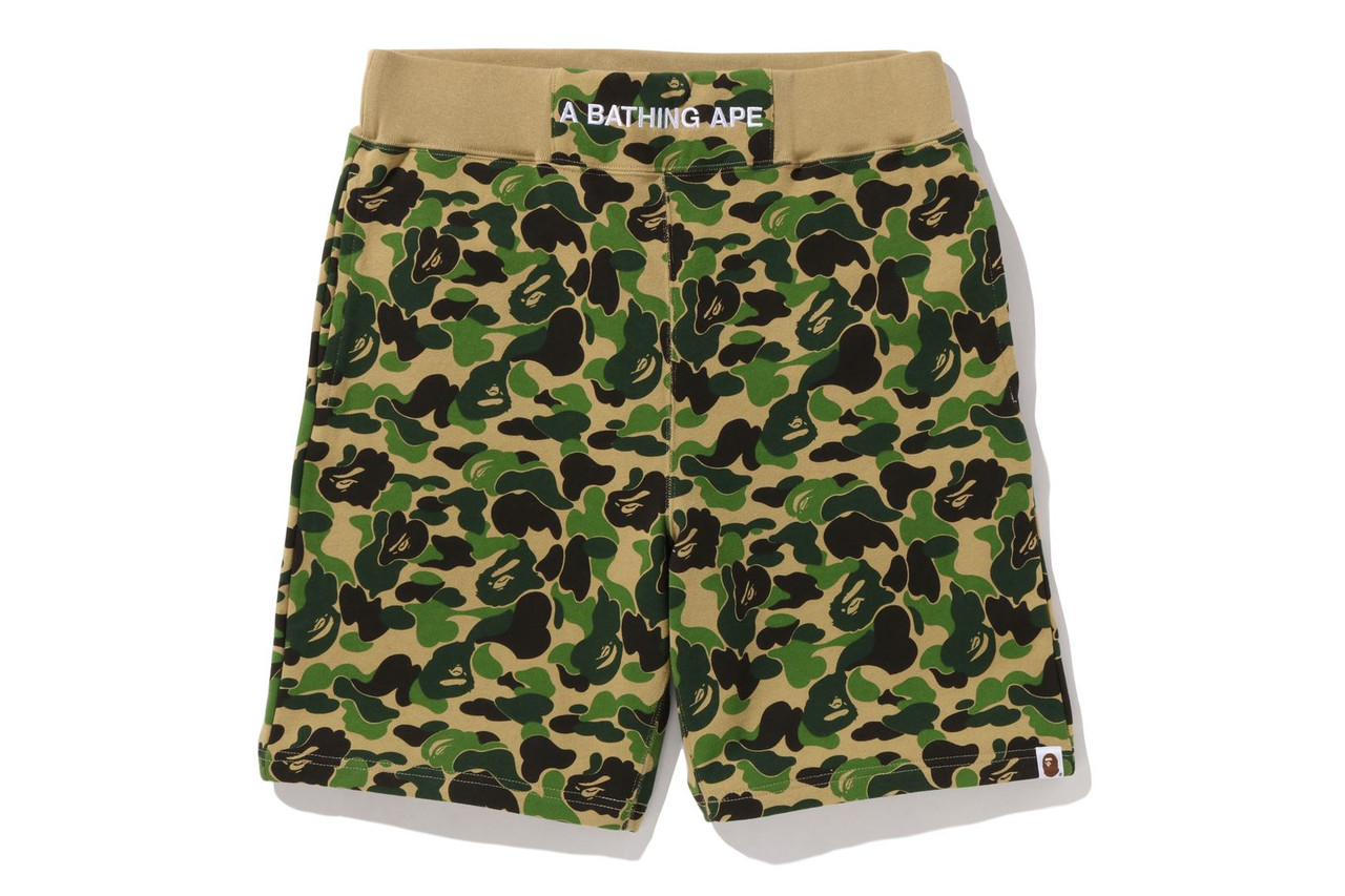 BAPE PANTS ABC CAMO SWEAT SHORTS