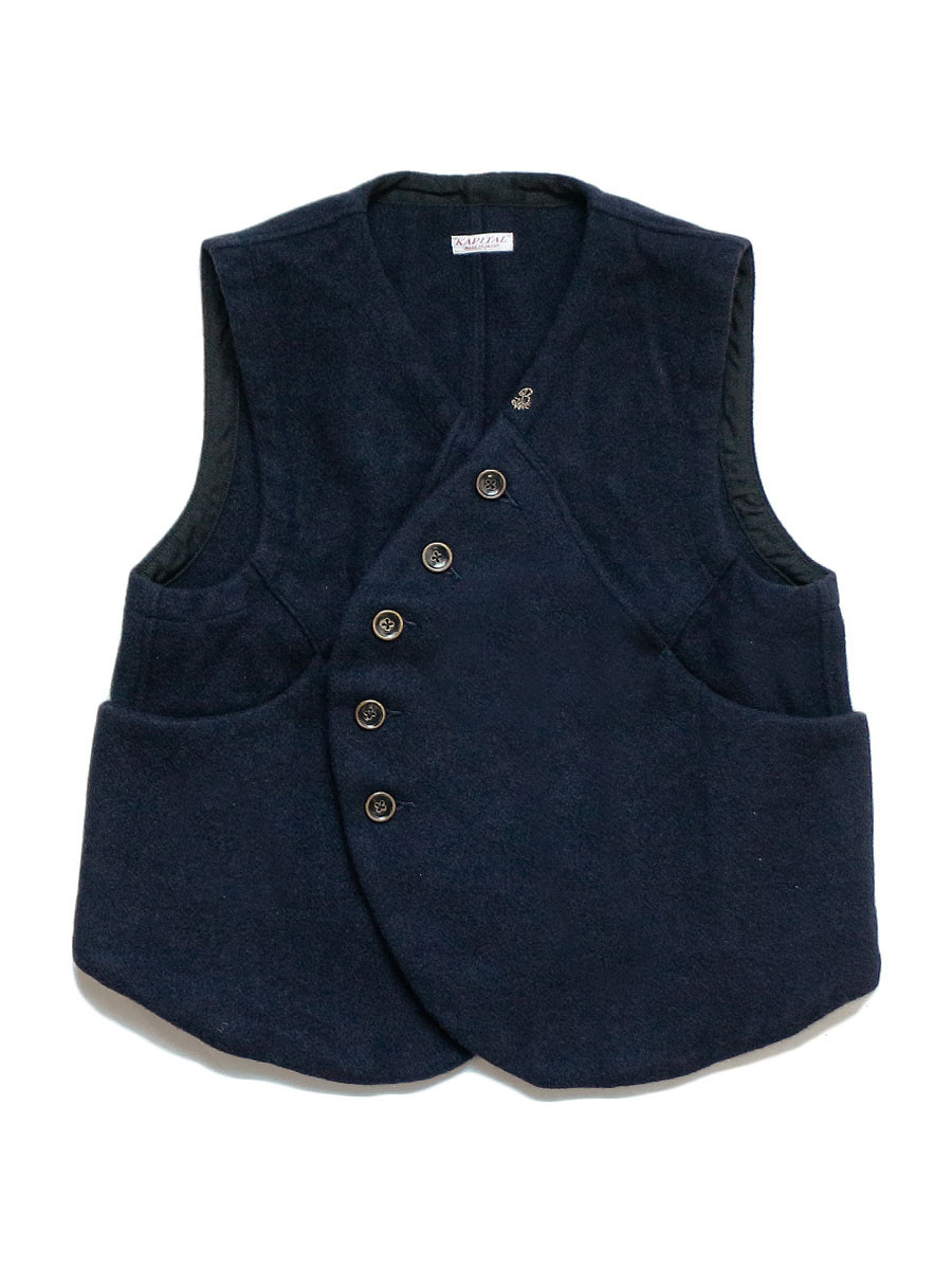 KAPITAL Vest Melton Bread Vest