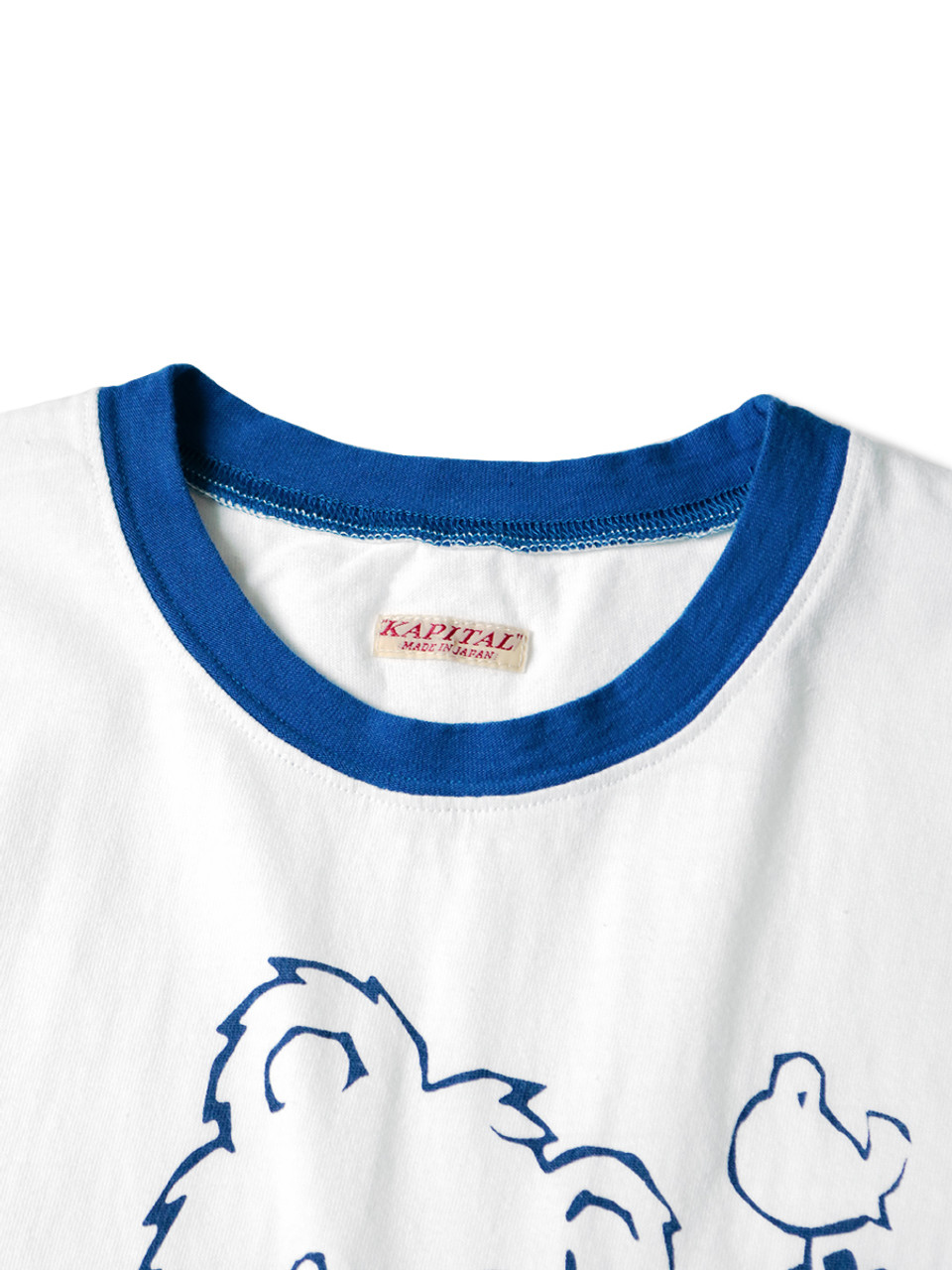 kapital リンガーTシャツ　熊 キャピタル Kapital 天竺リンガーT リトルベア&ハーモニー くま