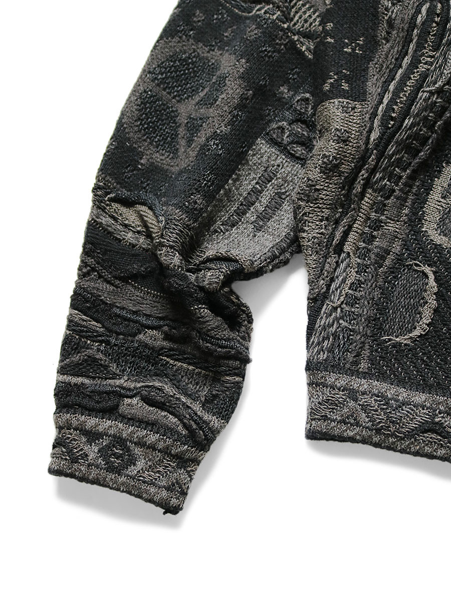 KAPITAL Knit Sweater 7G BORO GAUDY Crew Sweater