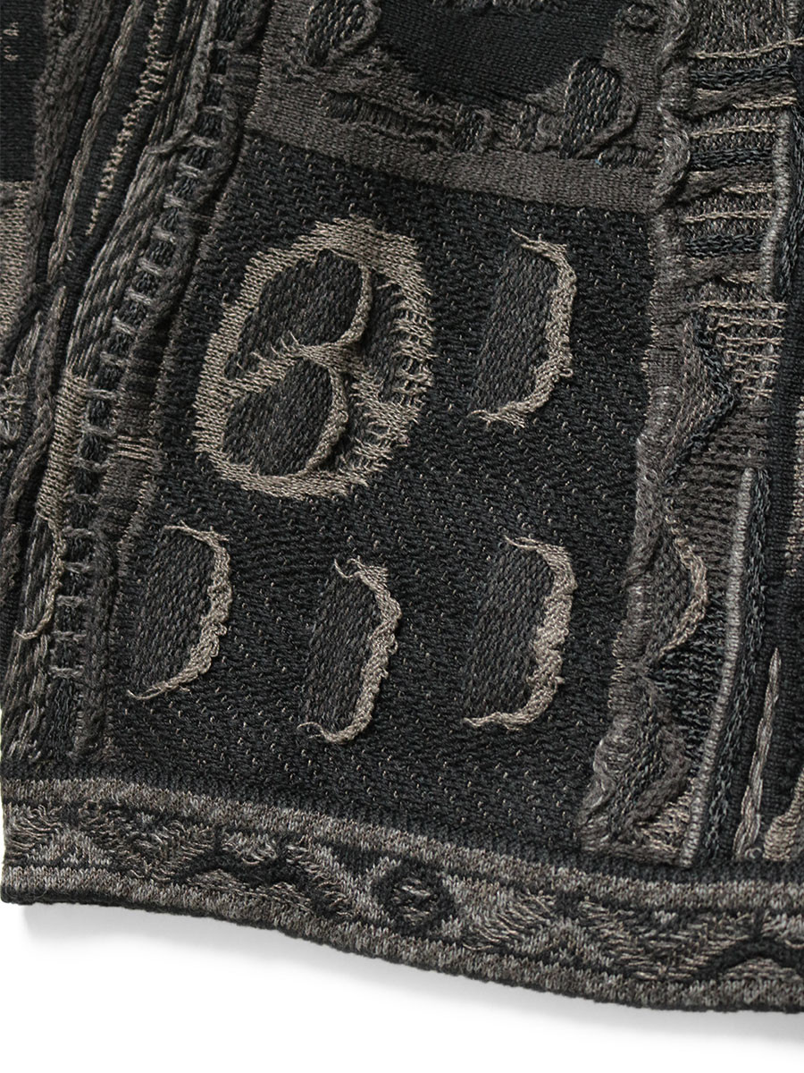 KAPITAL Knit Sweater 7G BORO GAUDY Crew Sweater