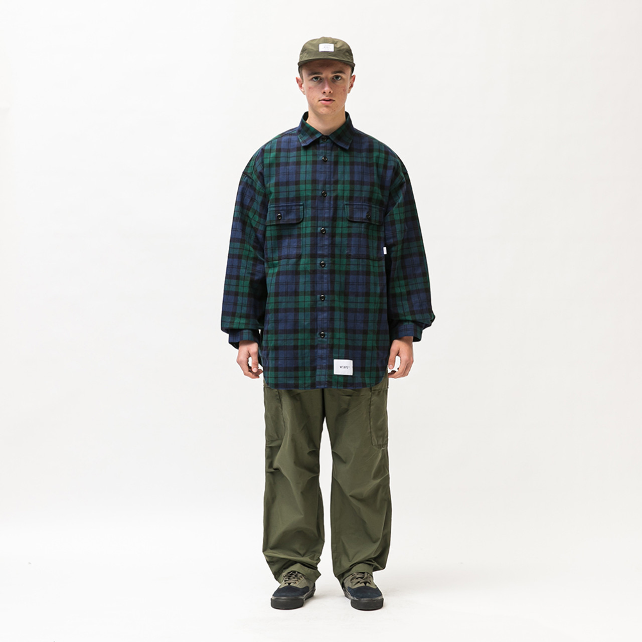 22SS WTAPS WCPO FLANNEL TEXTILE GREEN S | nate-hospital.com