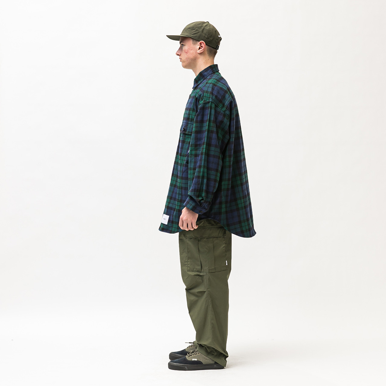 22SS WTAPS WCPO FLANNEL TEXTILE GREEN S | nate-hospital.com