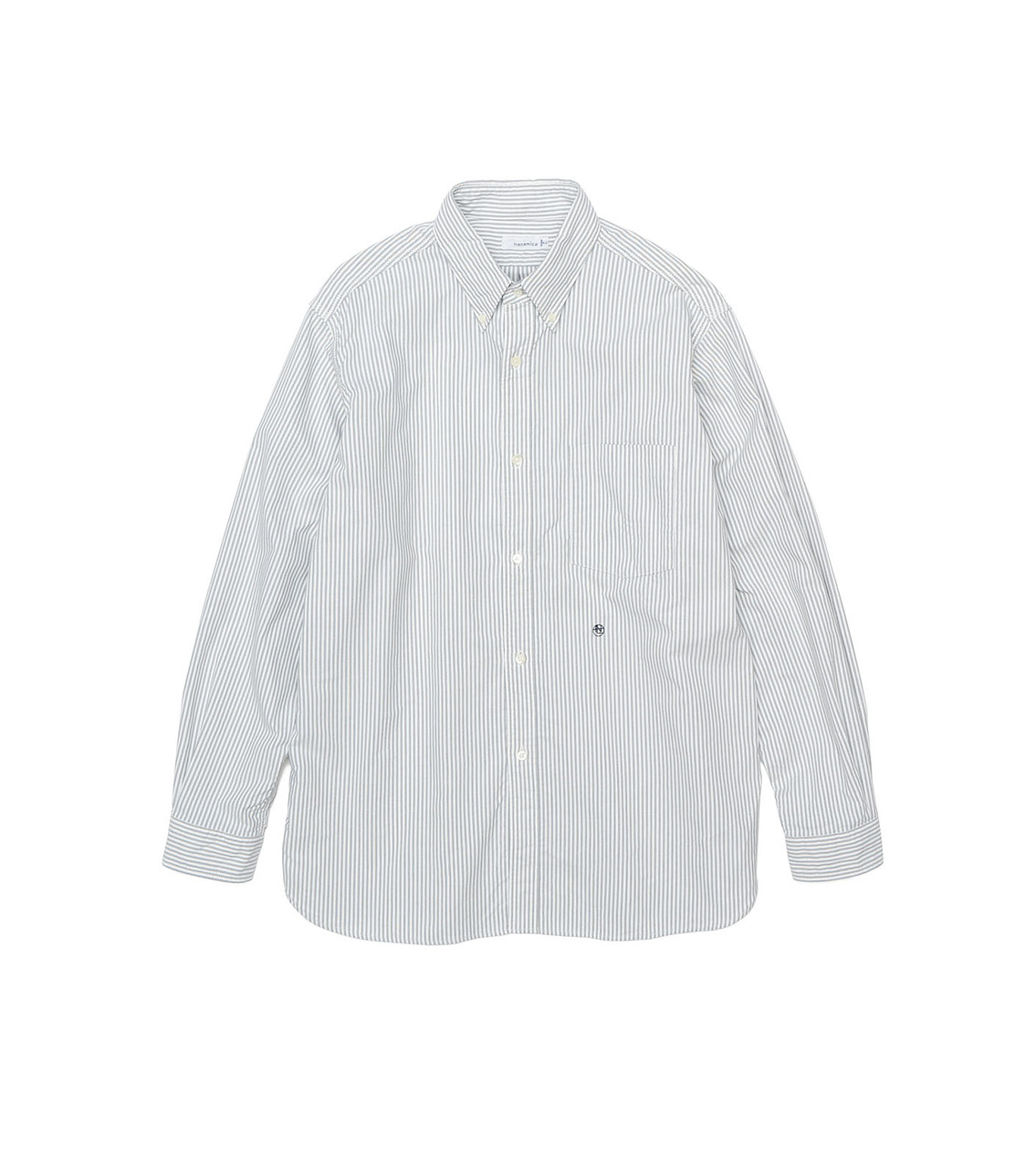 nanamica SHIRT Button Down Stripe Wind Shirt Online Shop to Worldwide