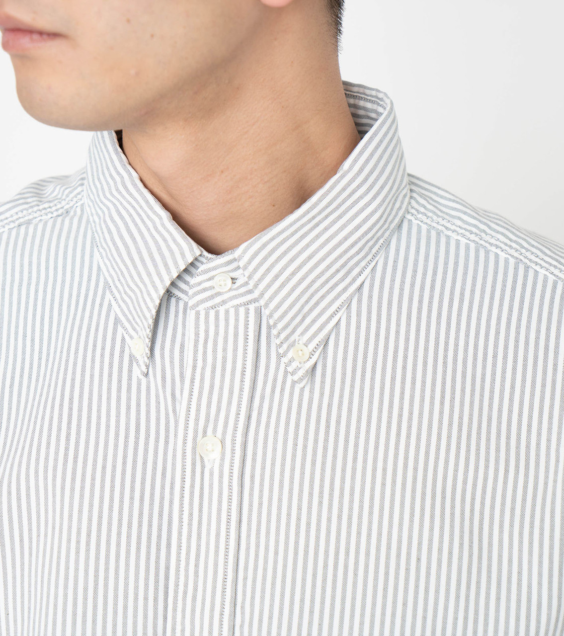 nanamica Button Down Stripe Wind Shirt SUGS109 6175