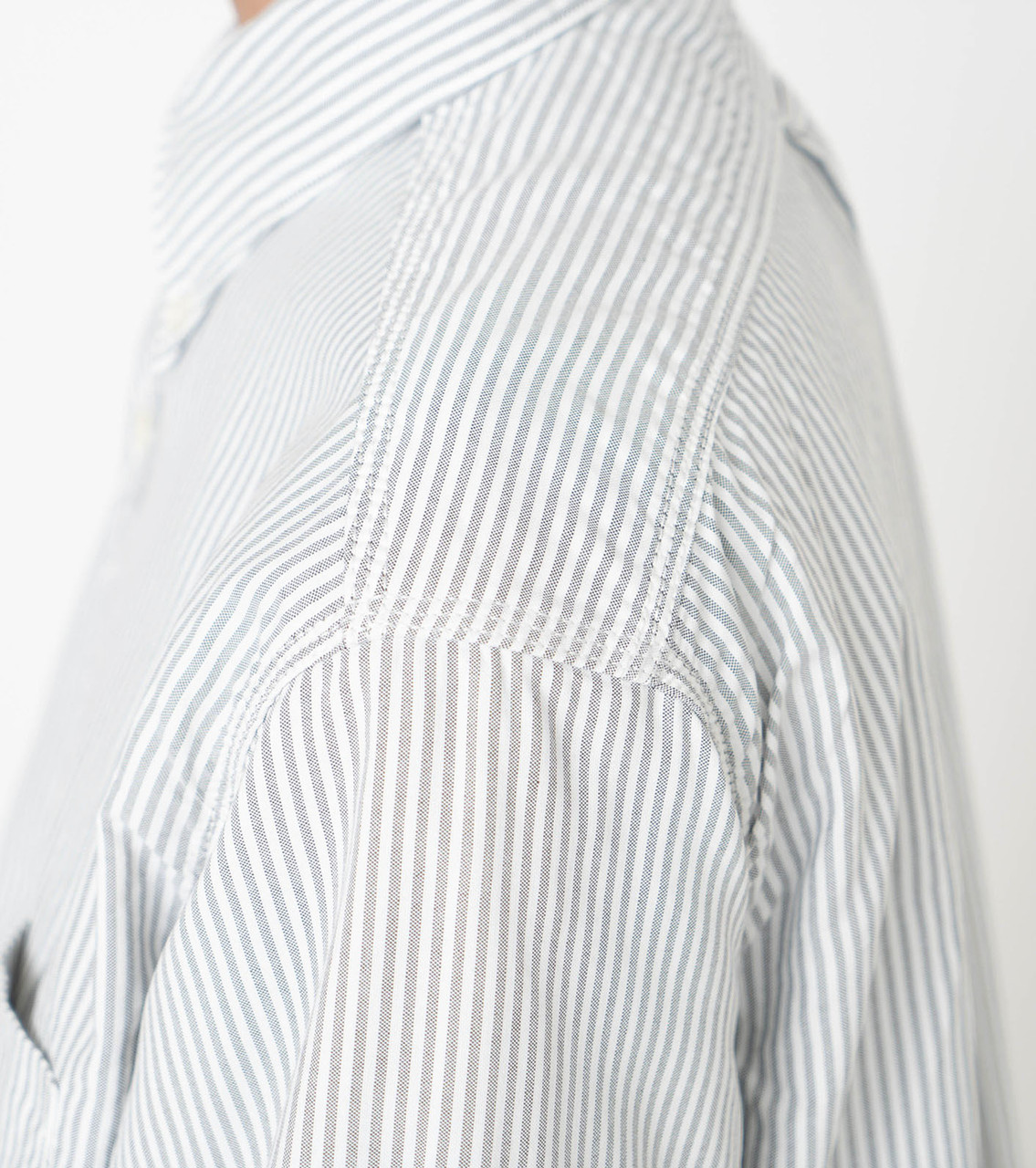 nanamica SHIRT Button Down Stripe Wind Shirt Online Shop to Worldwide