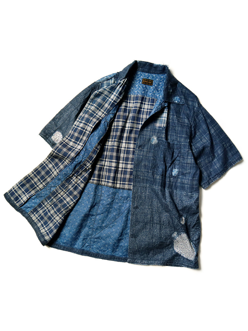 KAPITAL Shirt (Short Sleeve) IDG Patchwork BORO Hawaiian Shirt