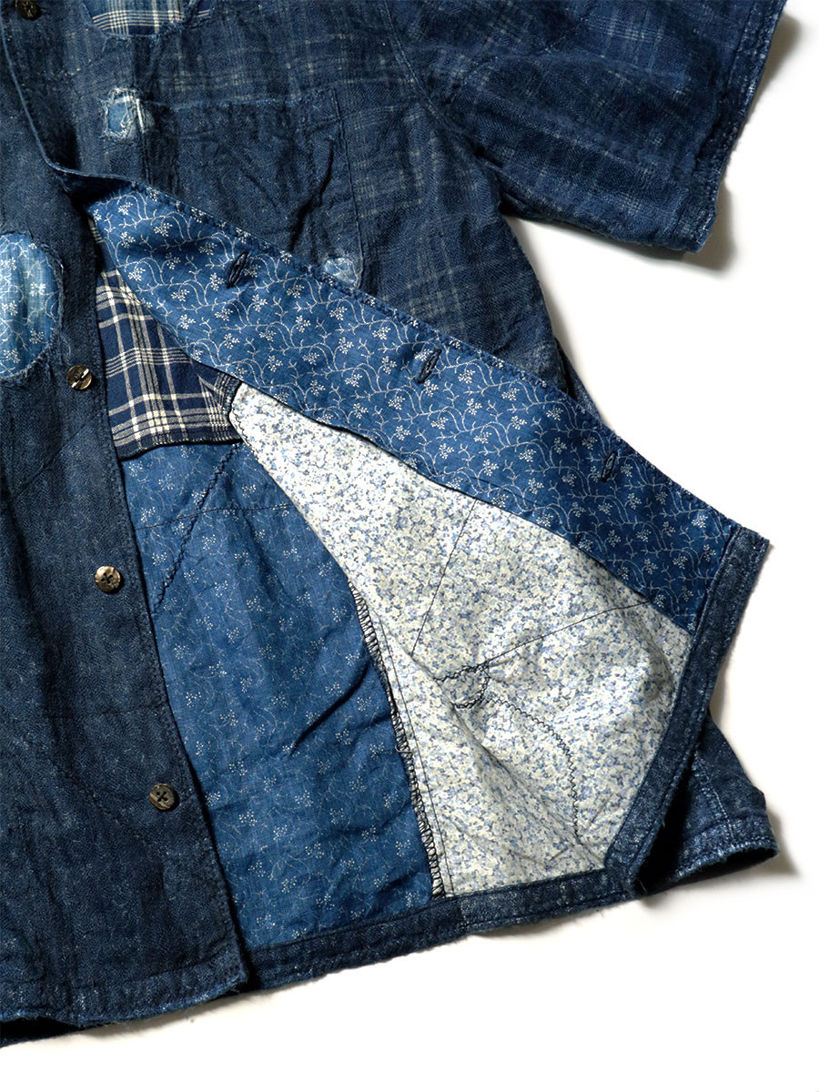KAPITAL Shirt (Short Sleeve) IDG Patchwork BORO Hawaiian Shirt