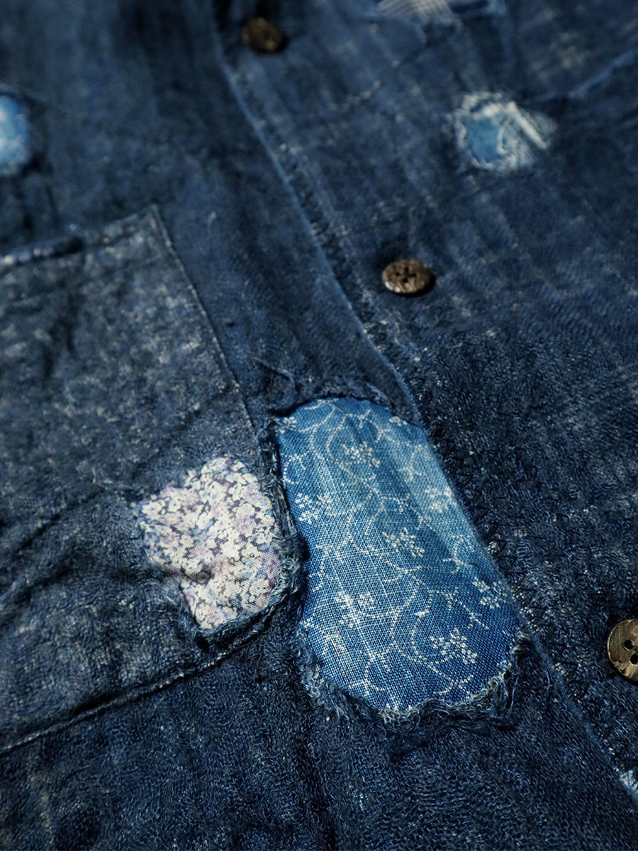 KAPITAL Shirt (Short Sleeve) IDG Patchwork BORO Hawaiian Shirt