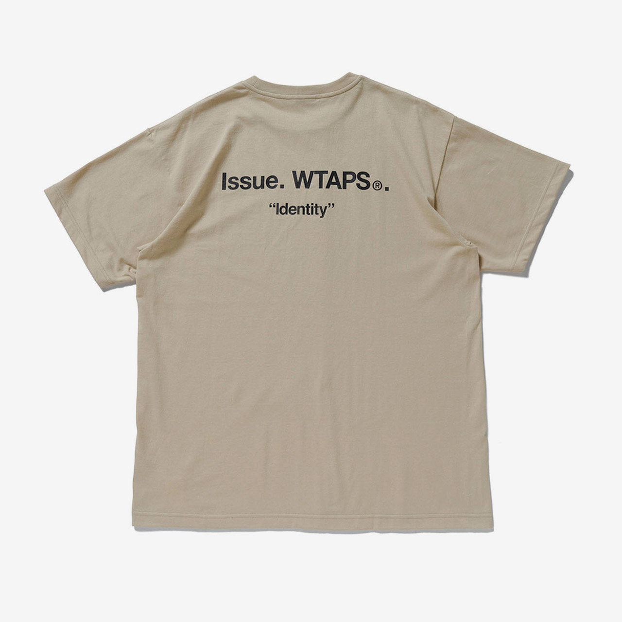 特別WTAPS IDENTITY SS COTTON BEIGE M Tシャツ/カットソー(半袖/袖なし)