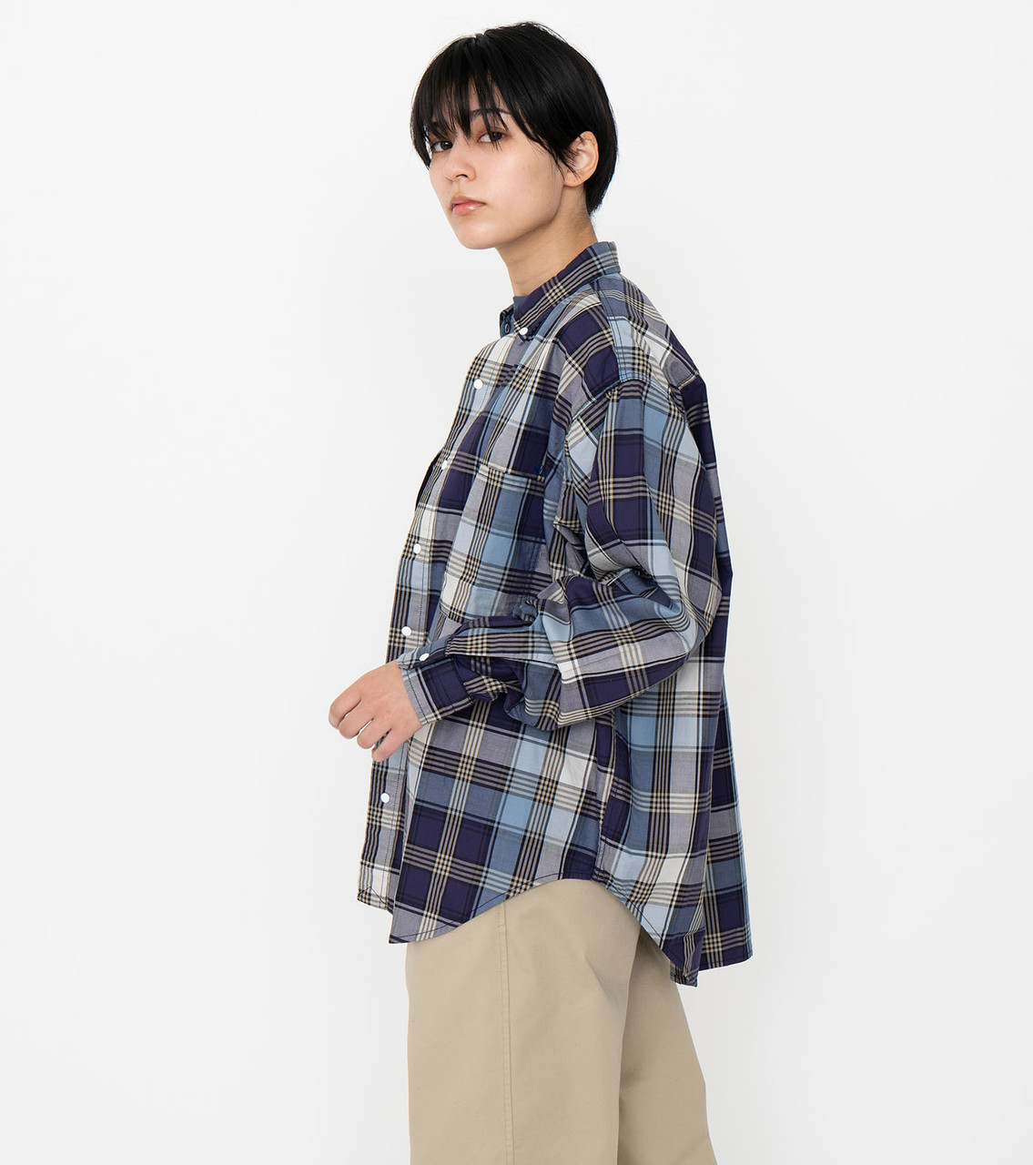 THE NORTH FACE PURPLE LABEL SHIRT Plaid B.D. Work Shirt
