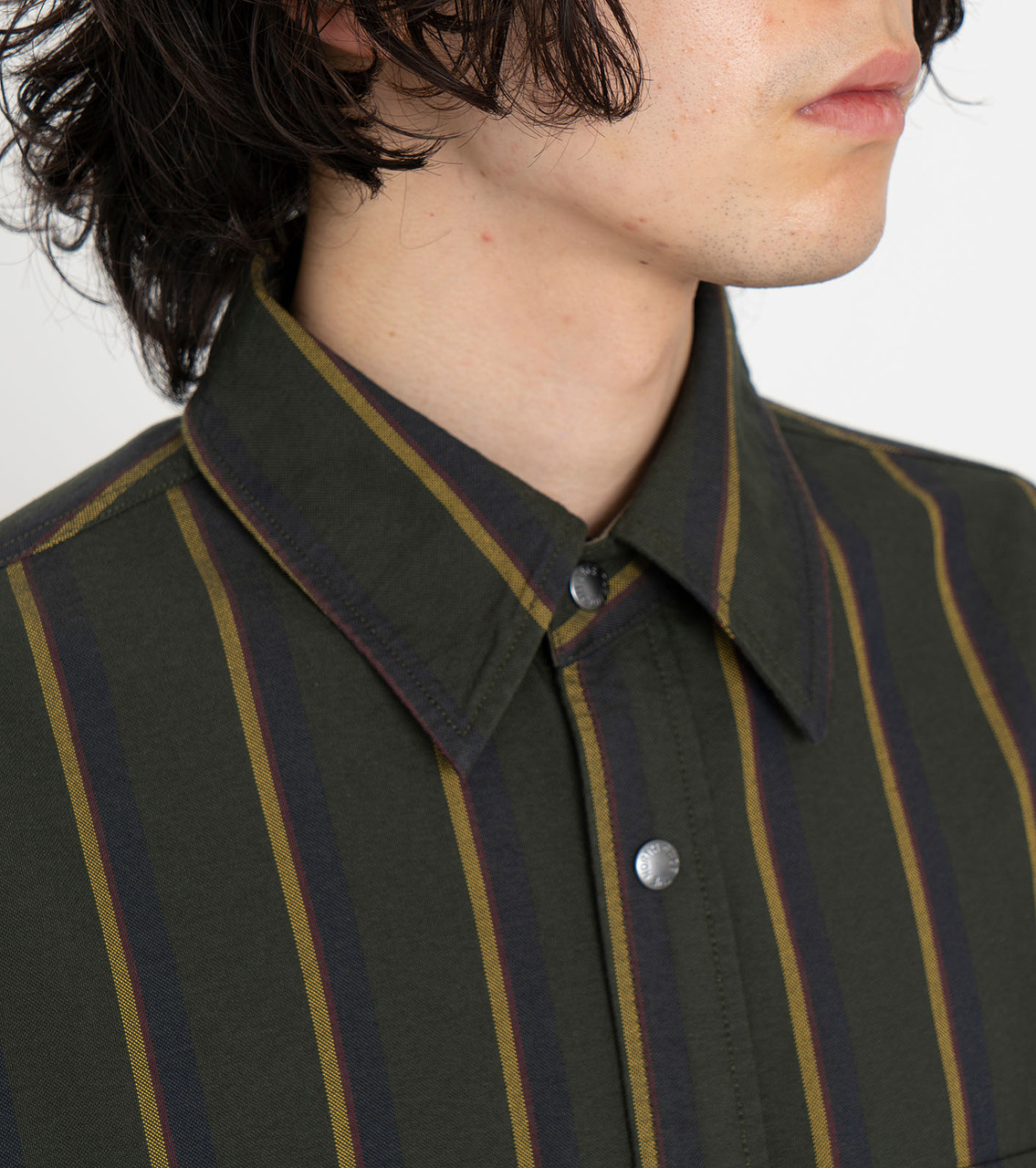 THE NORTH FACE PURPLE LABEL SHIRT Regimental Stripe Field Shirt ...