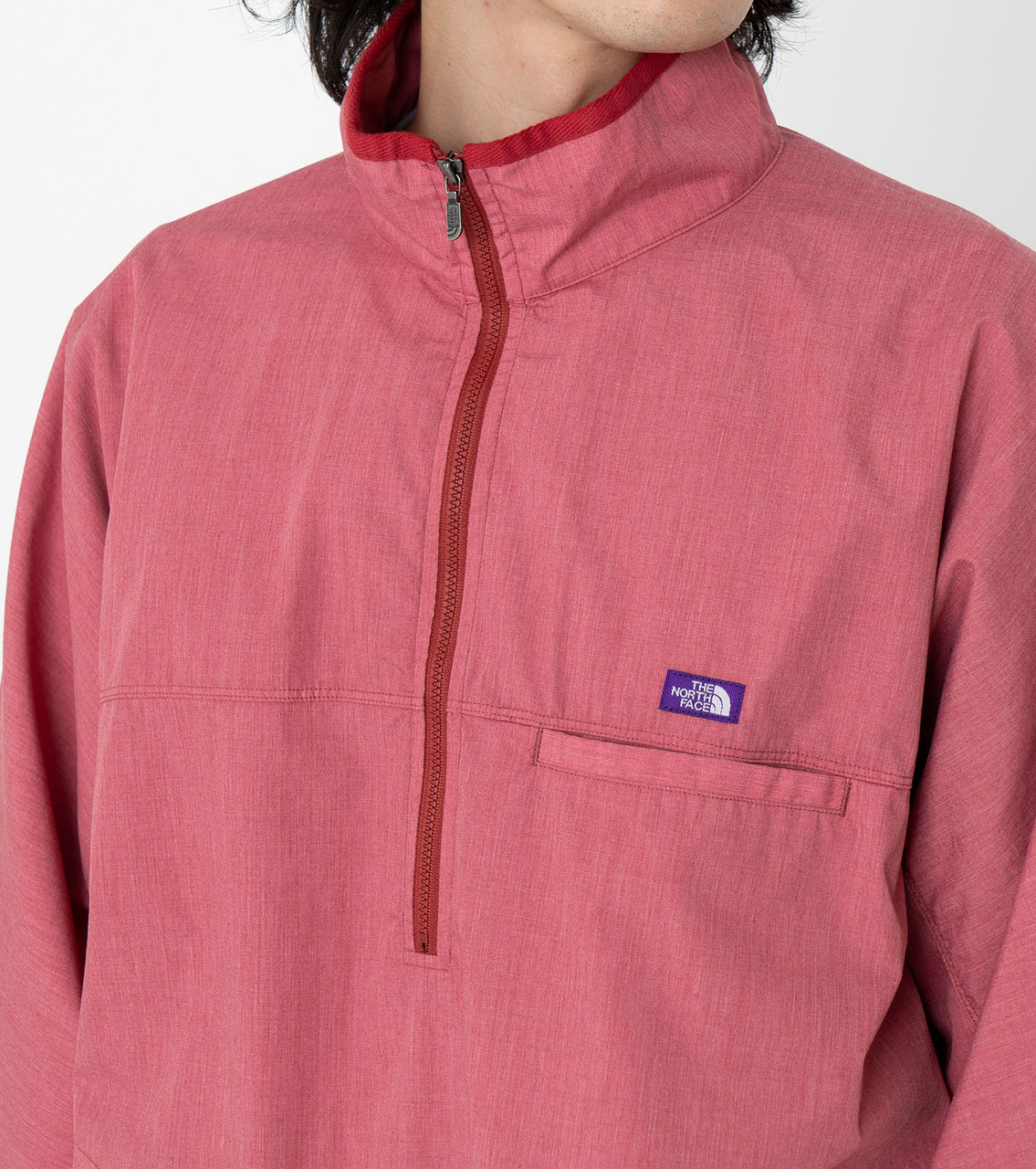 THE NORTH FACE PURPLE LABEL / Garment Dye Field Pullover/トップス/M/ポリエステル/RED/NT3250N THE NORTH FACE PURPLE LABEL JACKET Garment Dye Field Pullover
