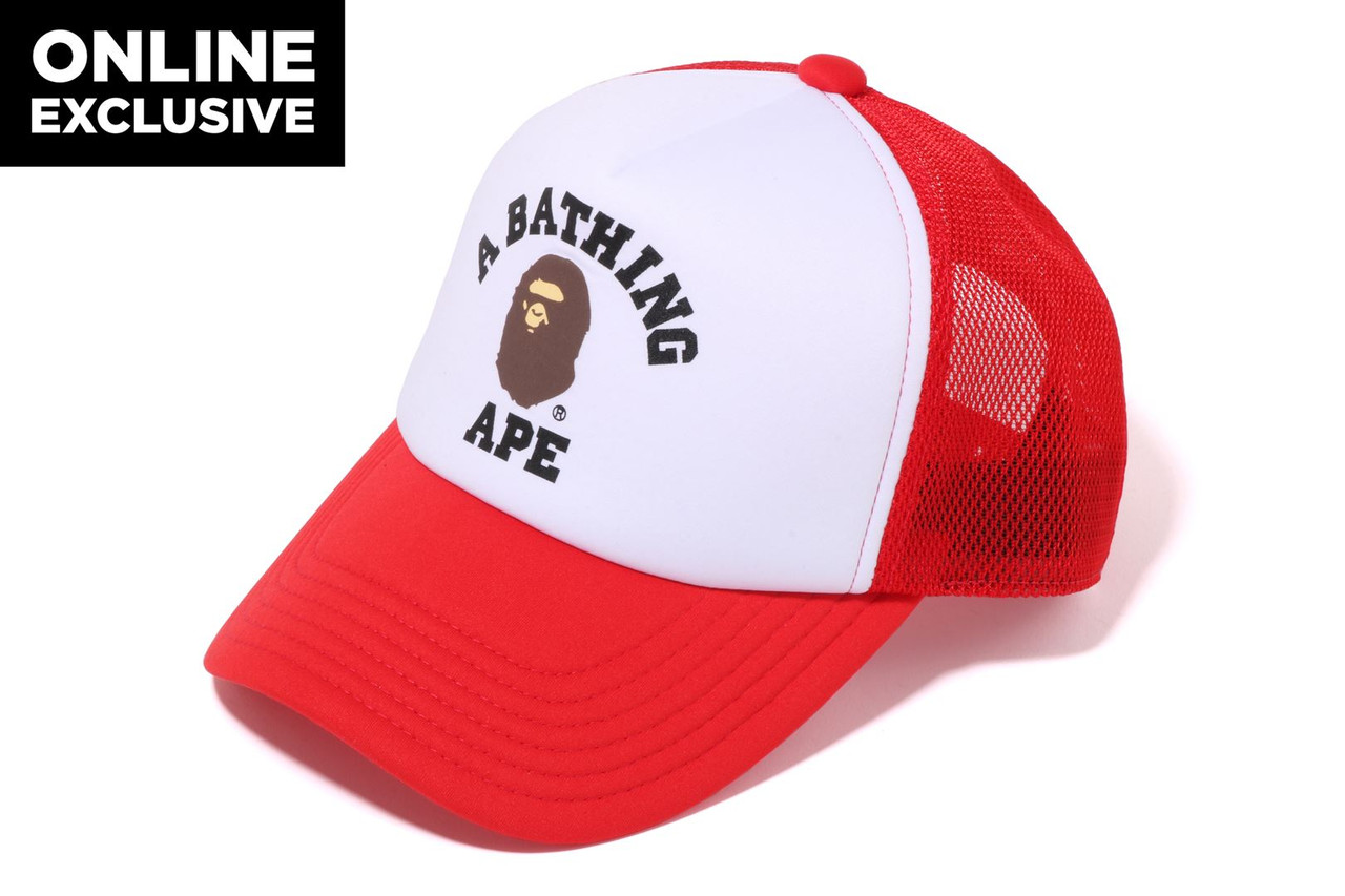 BAPE College Mesh Cap Navy