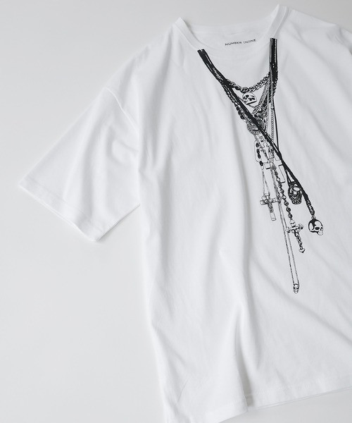 NUMBER (N)INE Tops NECKLACE OVER T-SHIRT