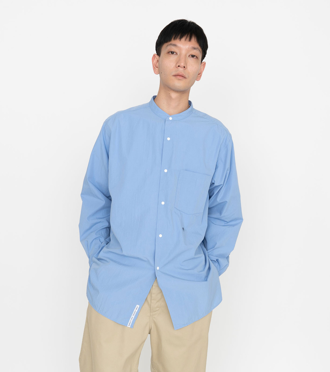 ナナミカ Band Collar Wind Shirt SUGS100 Sax - beaconparenting.ie