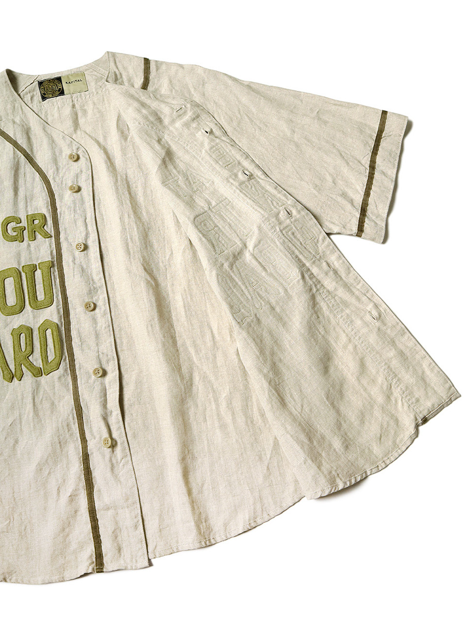 Linen GREAT KOUNTRY Baseball Shirt KR2208SS03