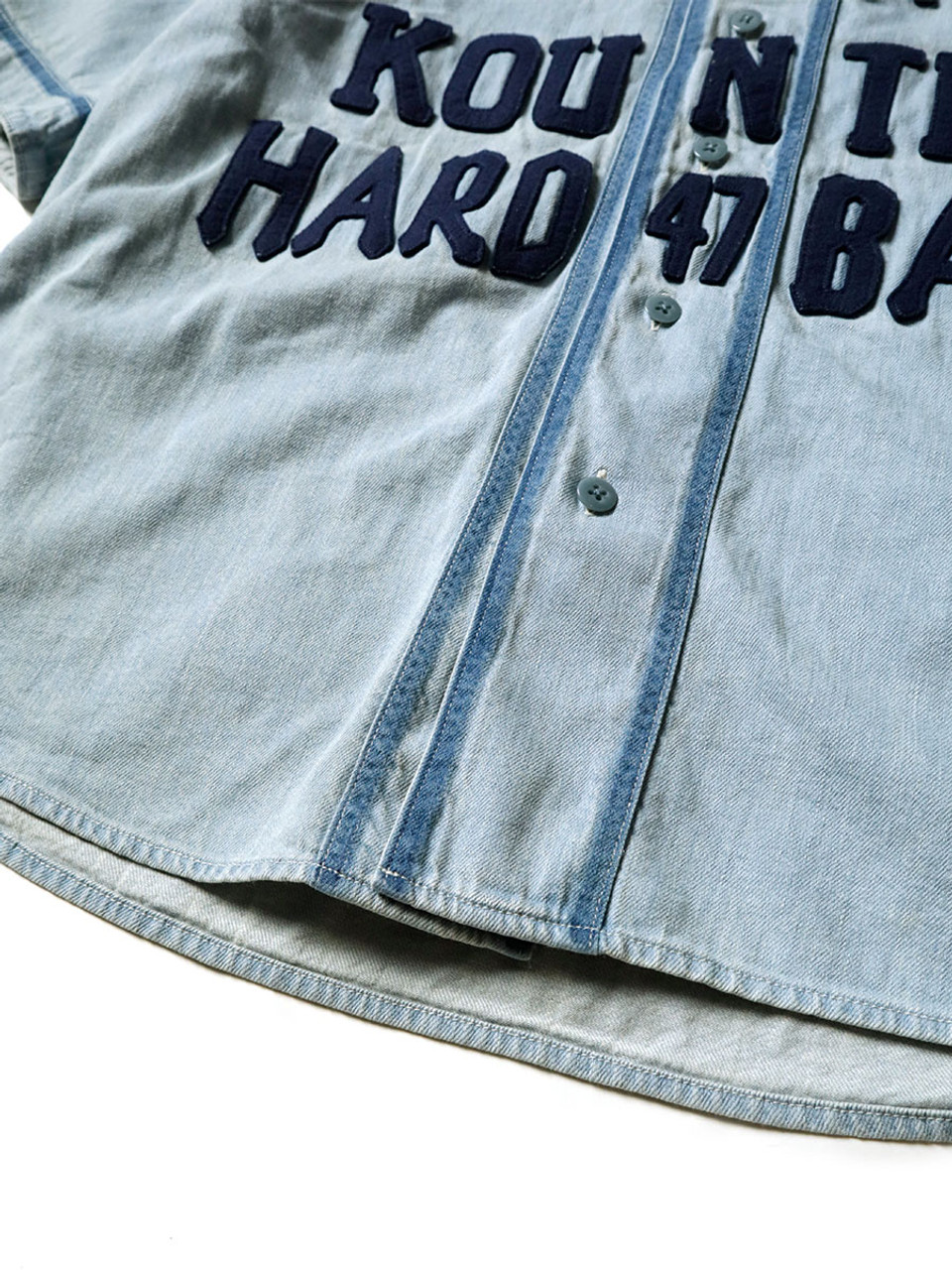KAPITAL Shirt (Short Sleeve) 8Oz Denim GREAT KOUNTRY