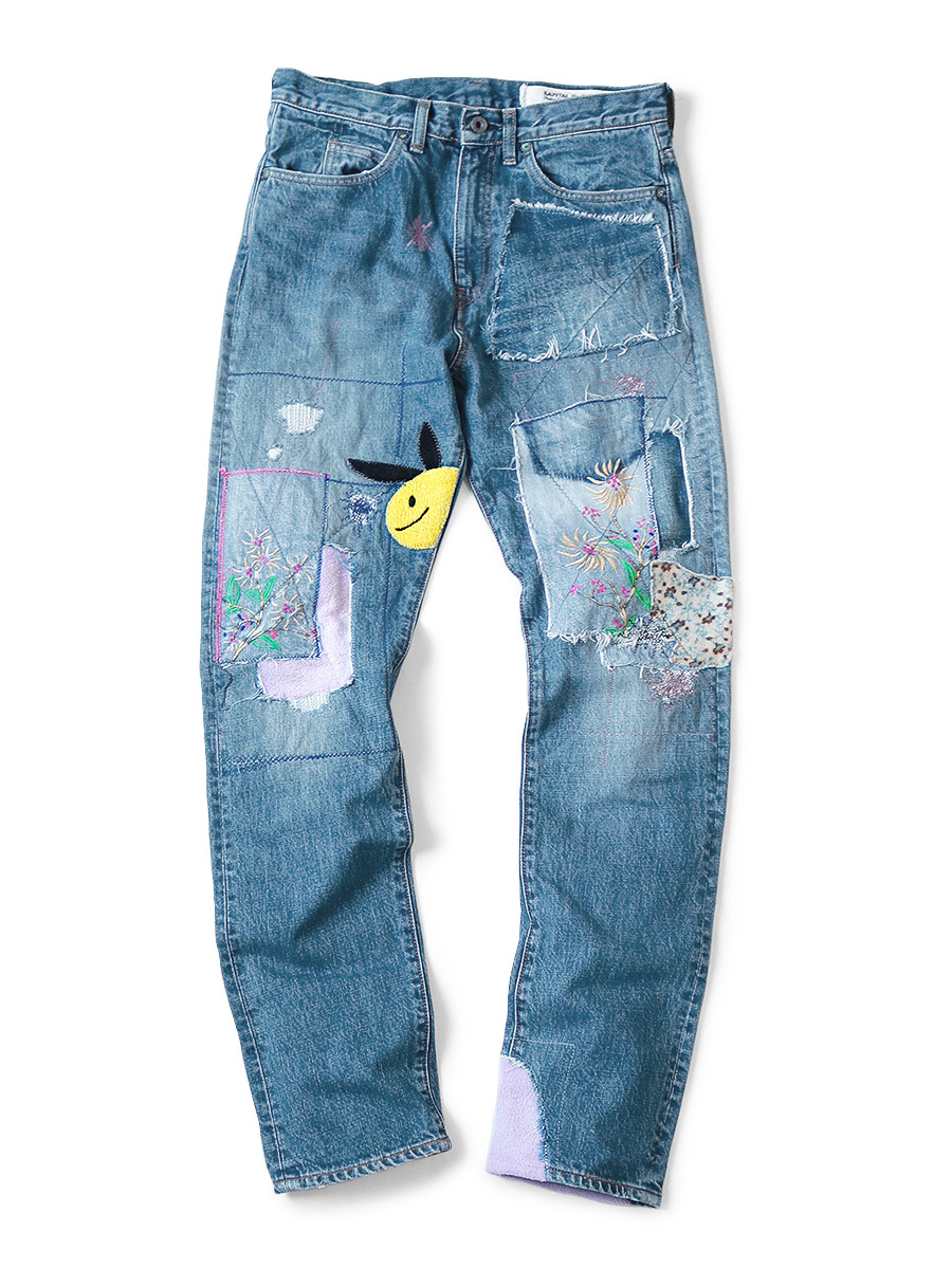 パンツ kapital 14ozdenim 5p okabilly KAPITAL Pants 14Oz Denim 5P OKABILLY (CONEYBOWY Gypsy Patch Remake)