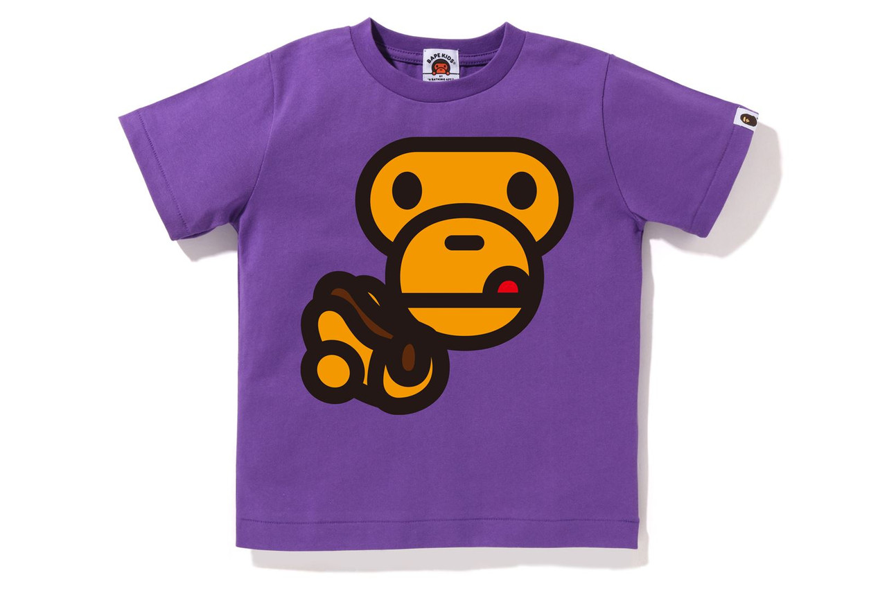 BAPE T-SHIRT BABY MILO FACE HOT DOG TEE