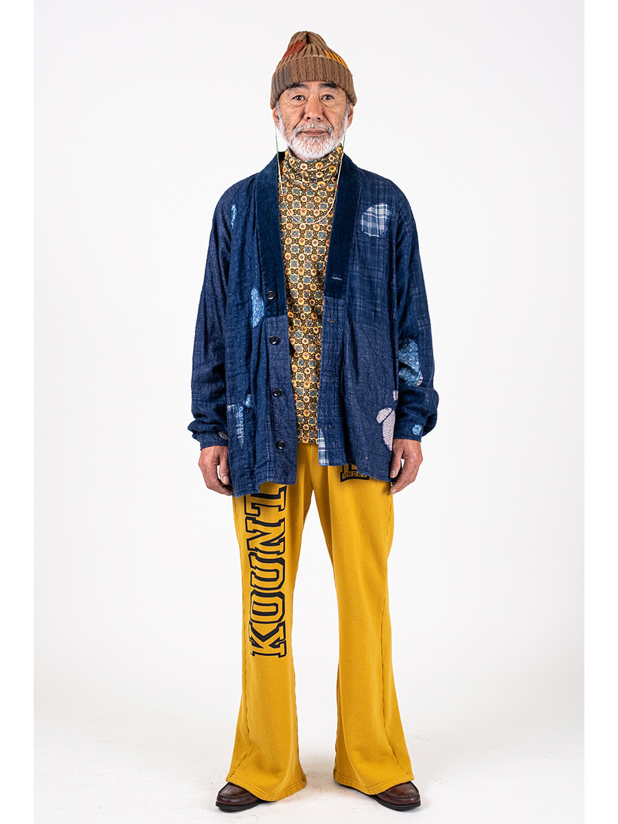 KAPITAL Shirt (Long Sleeve) IDG Patchwork NORA-DOT Tiger Juvan Shirt