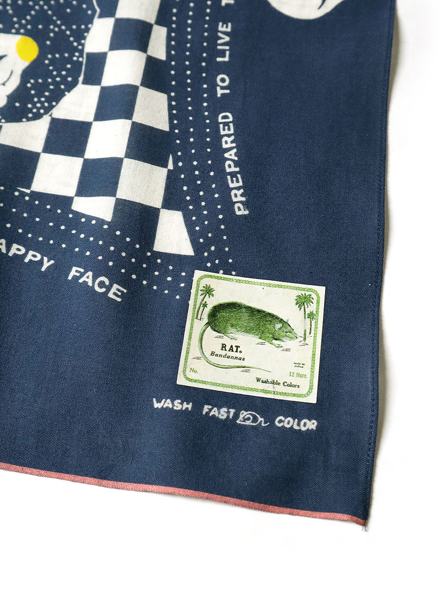 Fastcolor Selvedge Bandana (Spider Peckish Rainbowy) Black