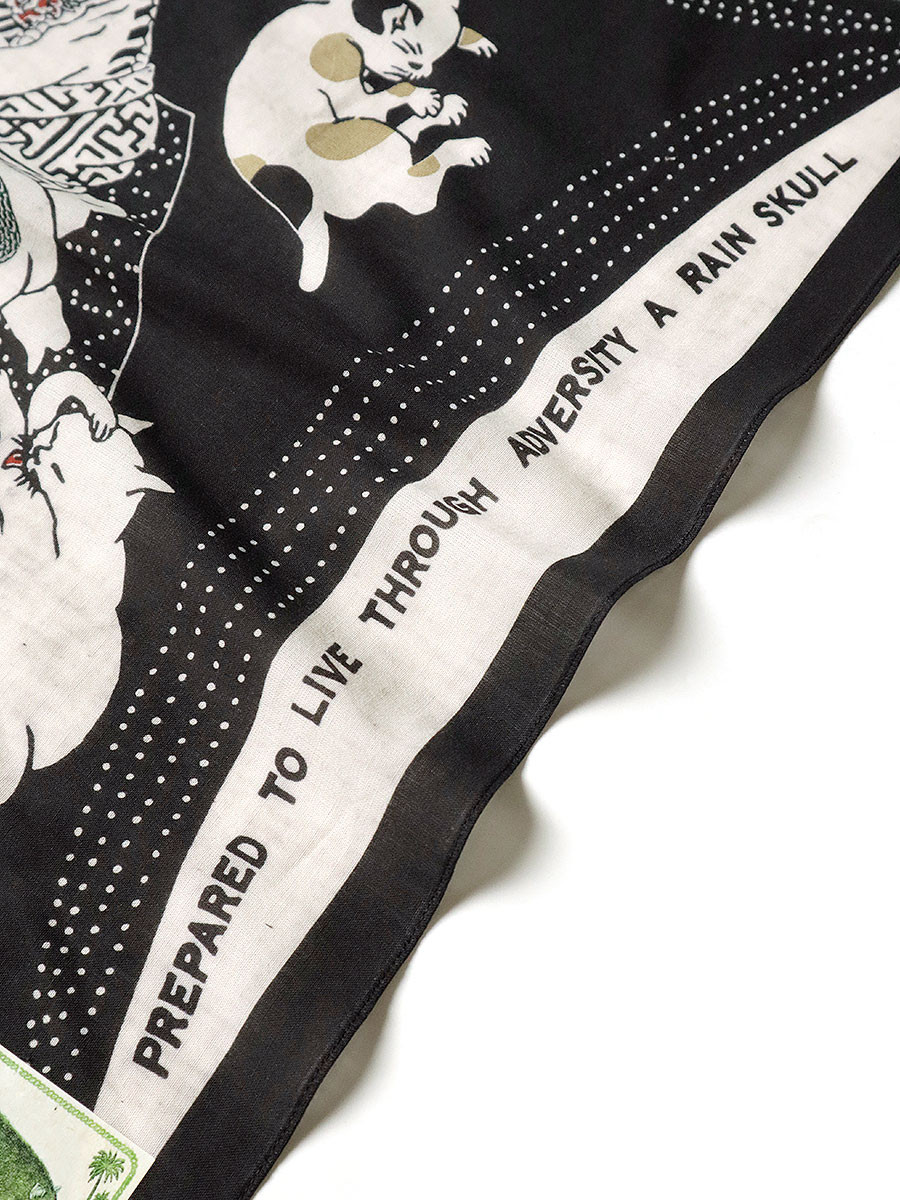 KAPITAL Bandana fastcolor Selvedge Bandana (RAIN SKULL NO WOMAN NO