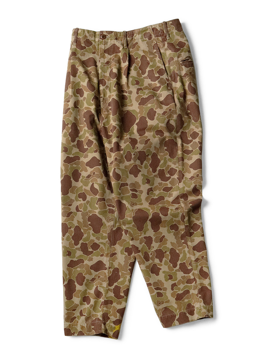 KAPITAL Pants Herringbone HAPPY Peek-a-boo Camouflage Neem Pants