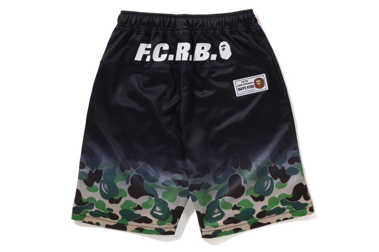 PANTS [BAPE KIDS X F.C.R.B.] 15TH ANNIVERSARY ABC CAMO GRADATION GAME SHORTS