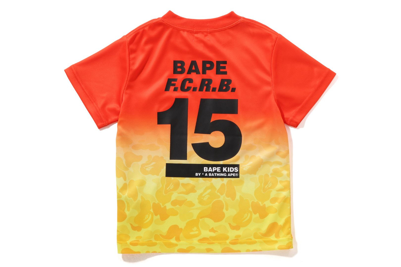 BAPE KIDS X F.C.R.B. 15TH ゲームシャツ CUT AND SEWN [BAPE KIDS X F.C.R.B.] 15TH ANNIVERSARY ABC CAMO
