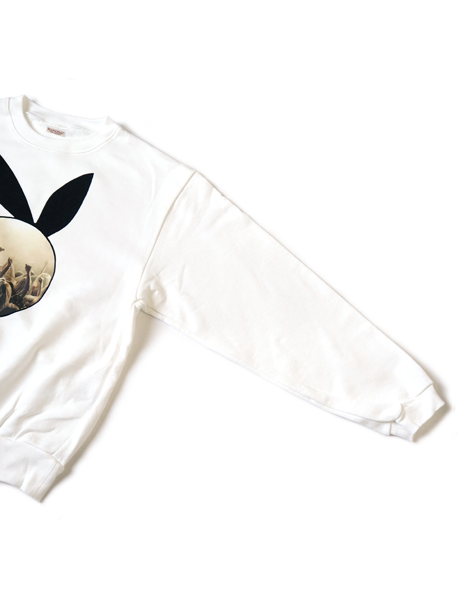 KAPITAL Sweat Shirt ECO Fleece Crew Sweat (CONEYBOWY DISCO pt)