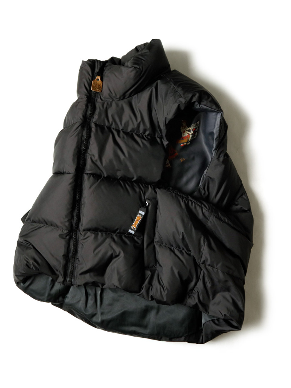 KAPITAL Vest Ripstop Nylon Down Burger-KEEL Vest
