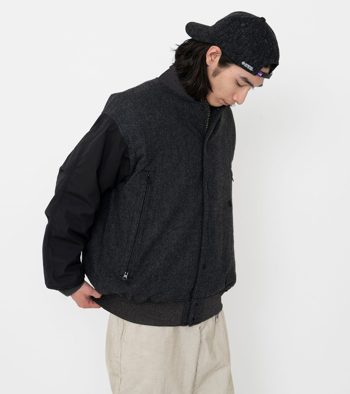 THE NORTH FACE PURPLE LABEL JACKET Herringbone Tweed Varsity