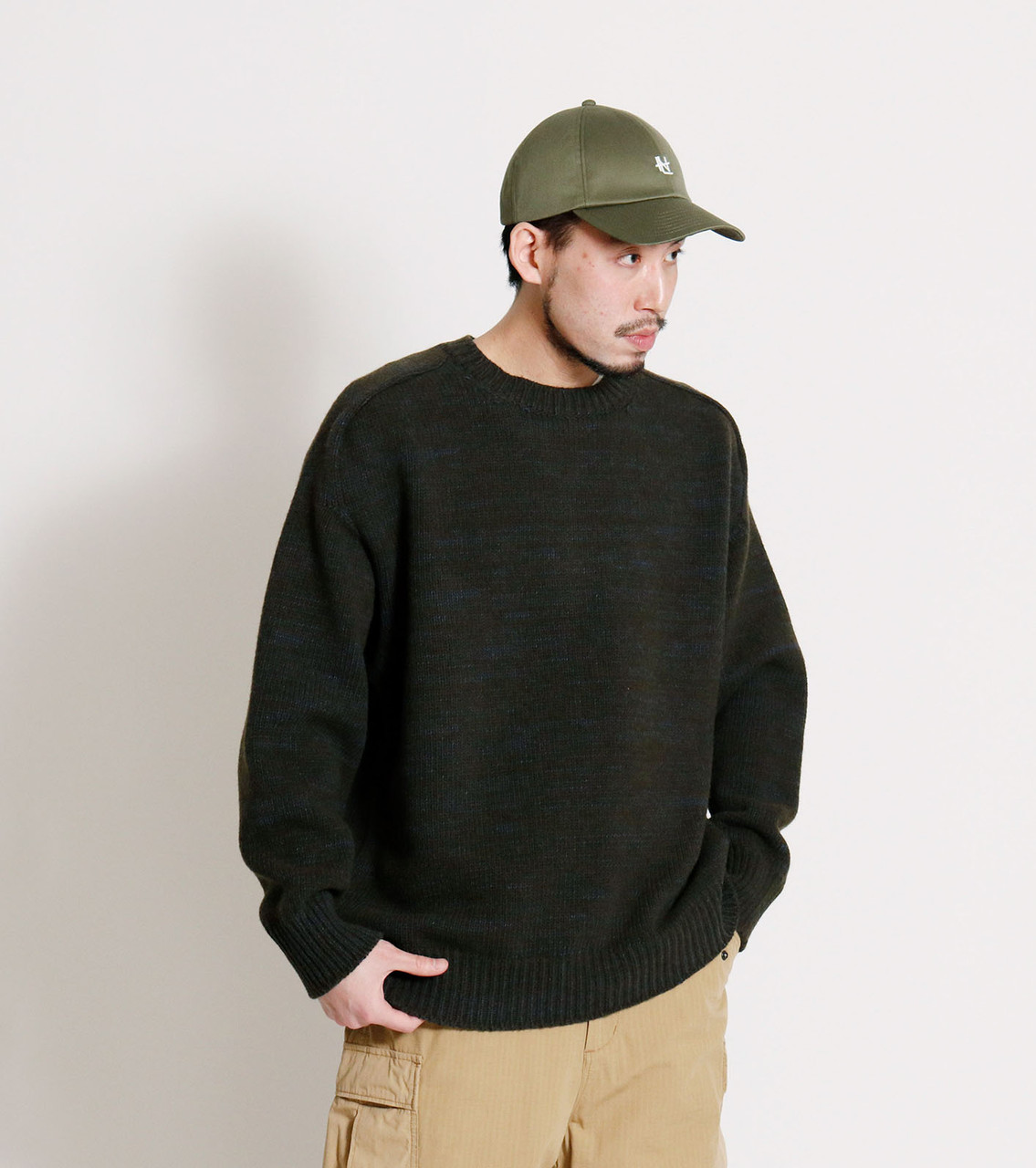 nanamica KNIT Crew Neck Sweater Online Shop to Worldwide