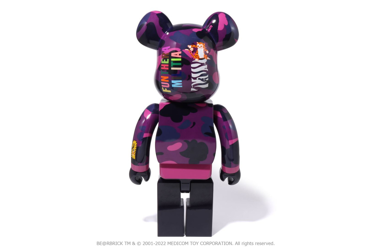 GOODS [BAPE X MEDICOM TOY] COLOR CAMO TIGER BE@RBRICK 1000%