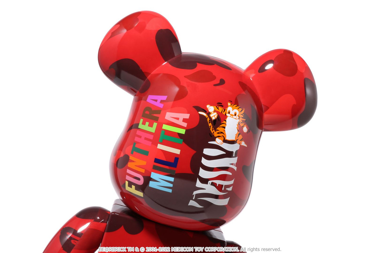 GOODS [BAPE X MEDICOM TOY] COLOR CAMO TIGER BE@RBRICK 1000%