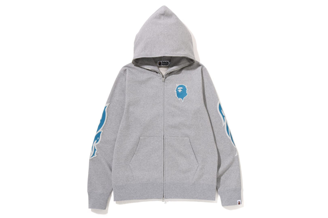 CUT AND SEWN GRAFFITI BAPE FULL ZIP HOODIE