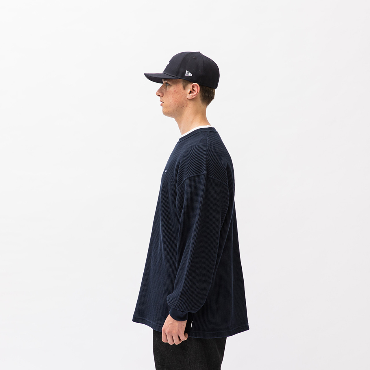 WAFFLE / LS / COTTON. LOOSE.SIGN-