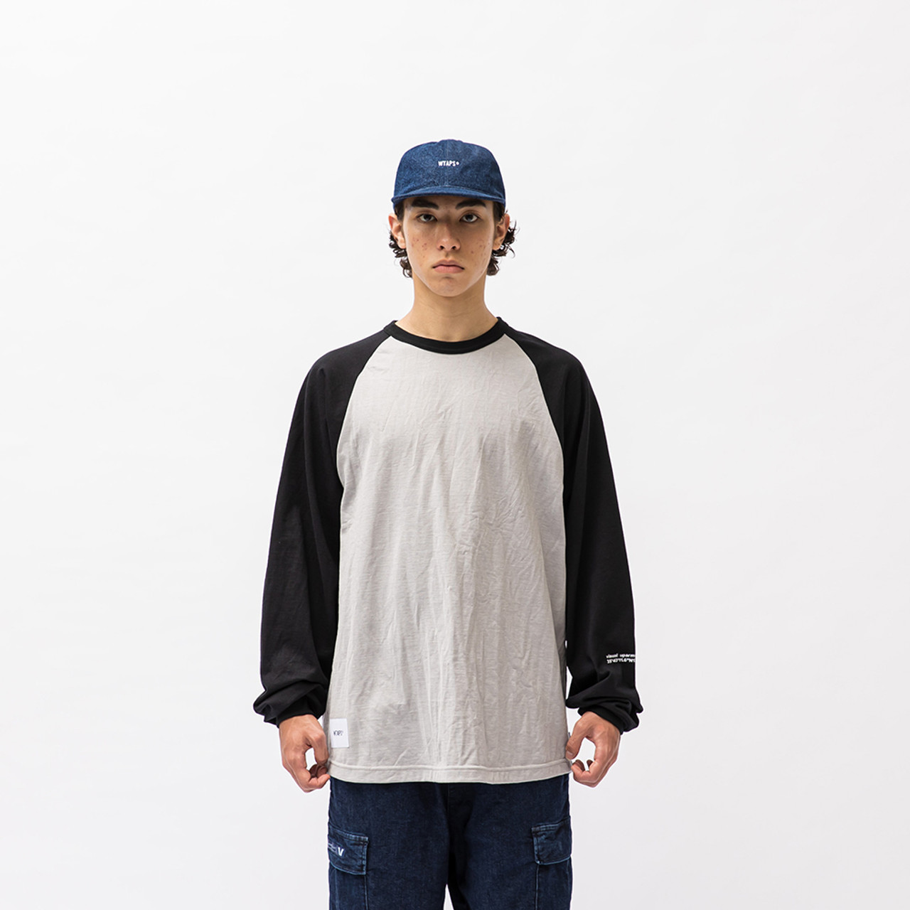 22SS WTAPS IAN RAGLAN COTTON BLACK×GRAYメンズ